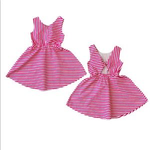 Minoti Girl’s Pink/White Stripe dress